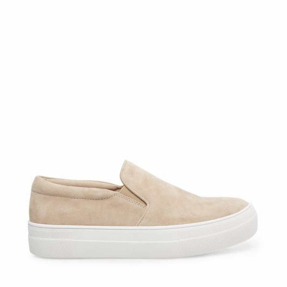 Steve Madden Gills Platform Tan Suede